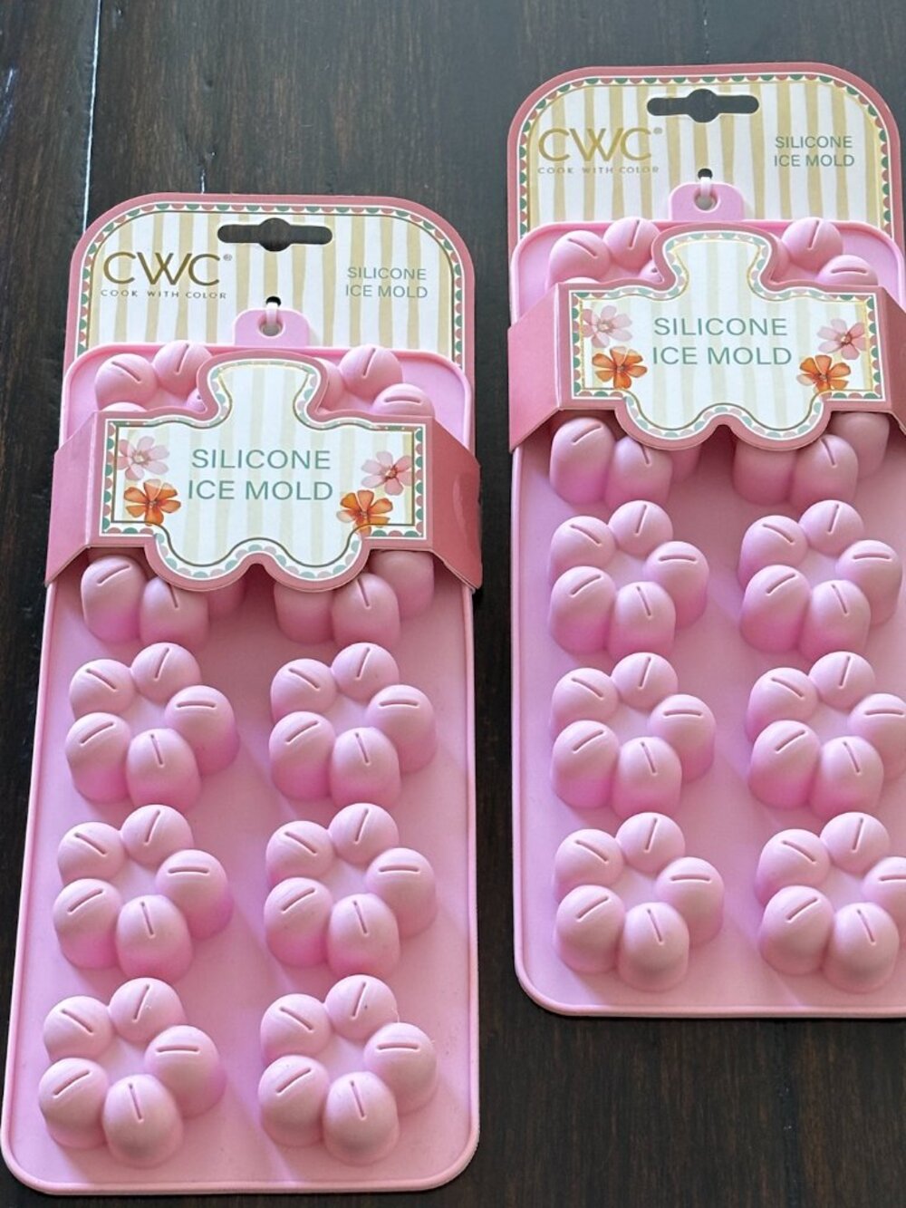 CWC Silicone Ice Mold Cook with Color Floral Daisy Pink